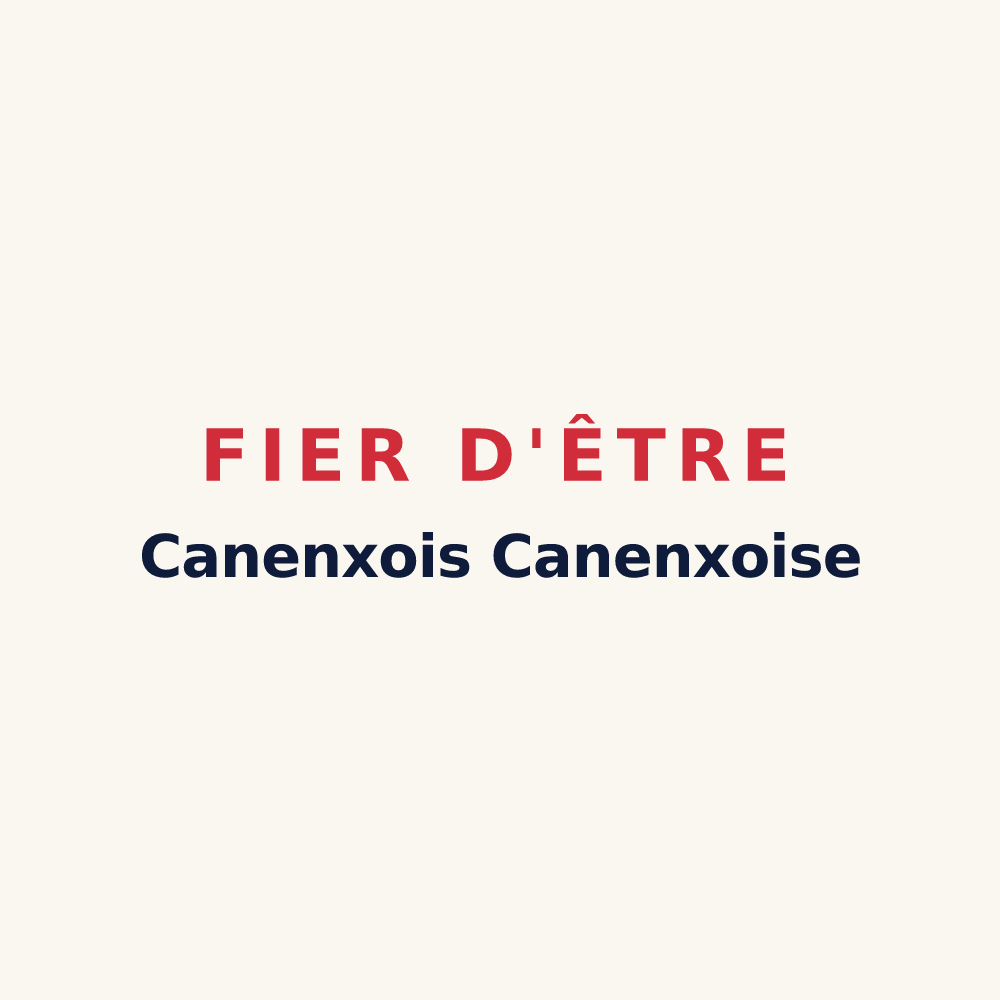 Tasse « Fier d'être Canenxois Canenxoise » — design pour Canenx-et-Réaut