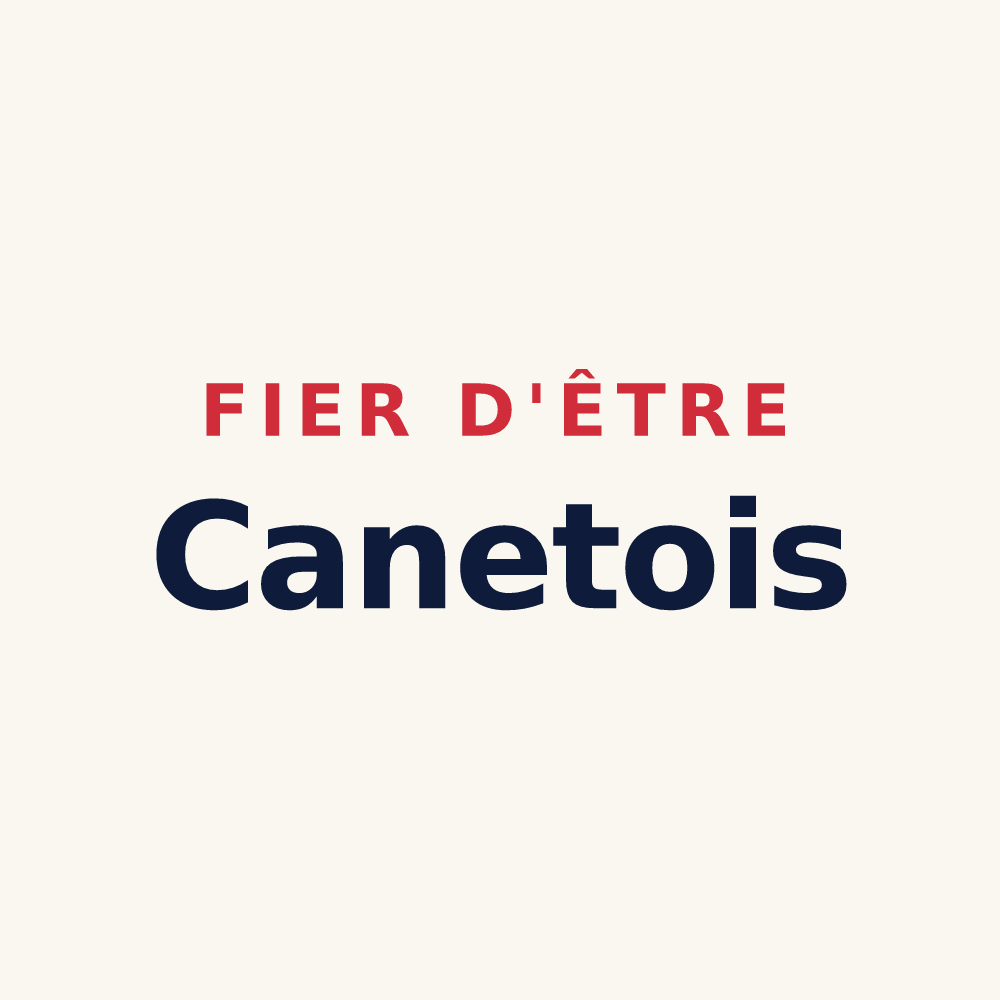Tasse « Fier d'être Canetois » — design pour Canet
