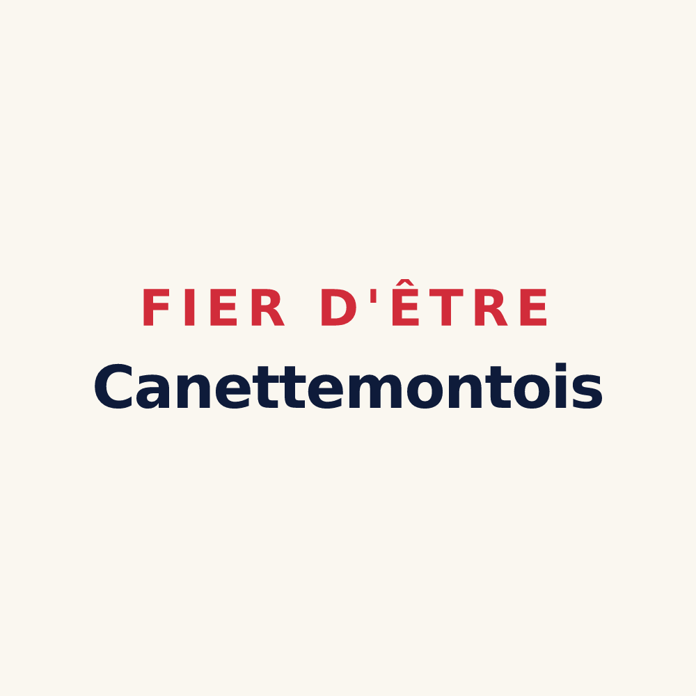Tasse « Fier d'être Canettemontois » — design pour Canettemont
