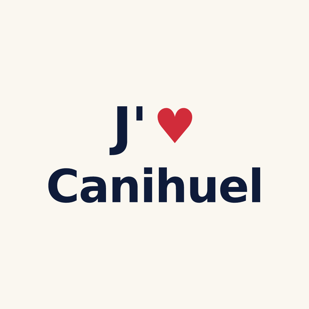 Tasse personnalisée Canihuel — design J'aime Canihuel