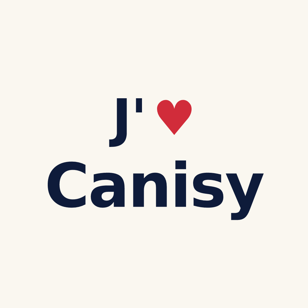 Tasse personnalisée Canisy — design J'aime Canisy