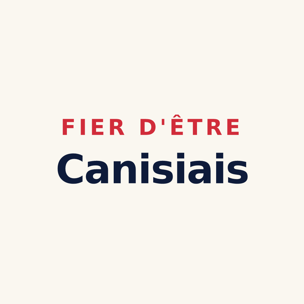 Tasse « Fier d'être Canisiais » — design pour Canisy