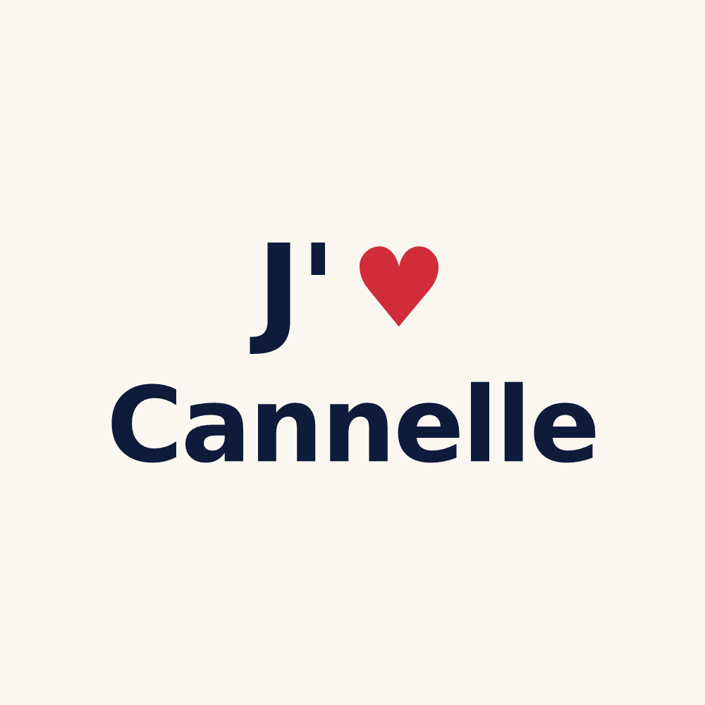 Tasse personnalisée Cannelle — design « J'aime Cannelle » imprimé sur la tasse