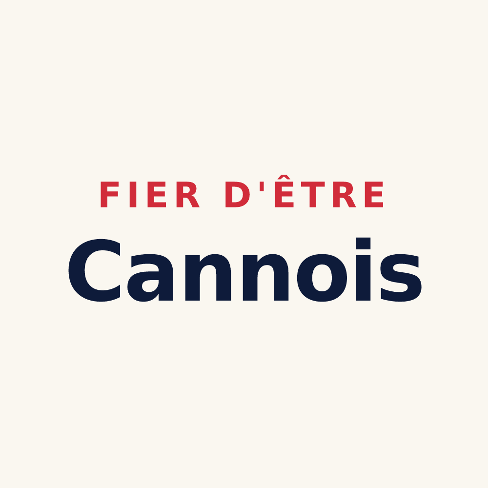 Tasse « Fier d'être Cannois » — design pour Cannes-Écluse