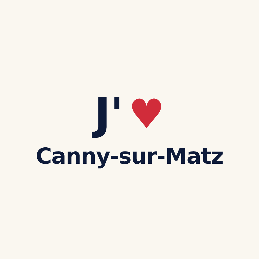 Tasse personnalisée Canny-sur-Matz — design J'aime Canny-sur-Matz