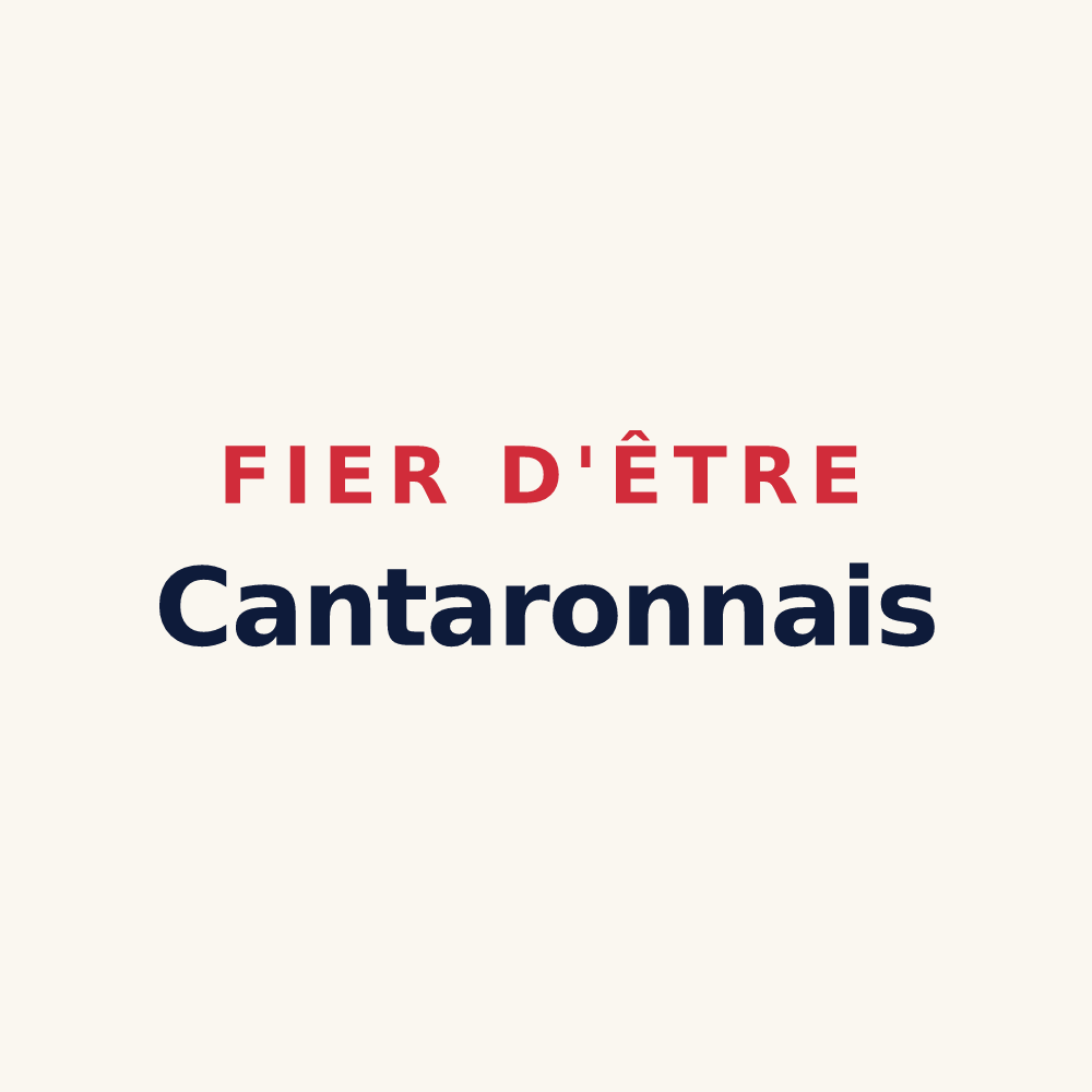 Tasse « Fier d'être Cantaronnais » — design pour Cantaron