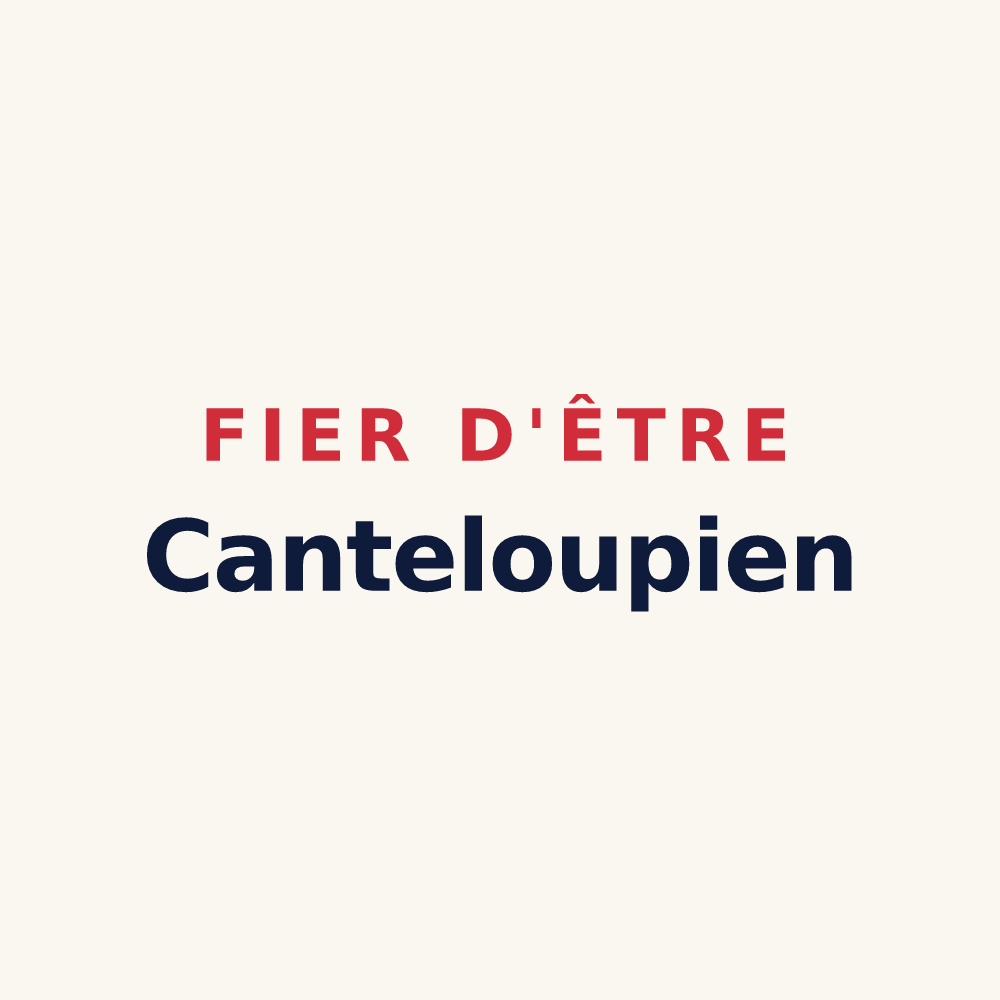 Tasse « Fier d'être Canteloupien » — design pour Canteloup