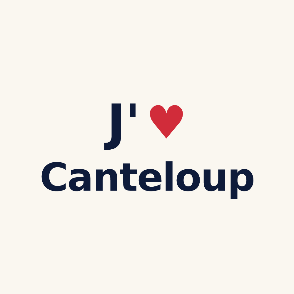 Tasse personnalisée Canteloup — design J'aime Canteloup
