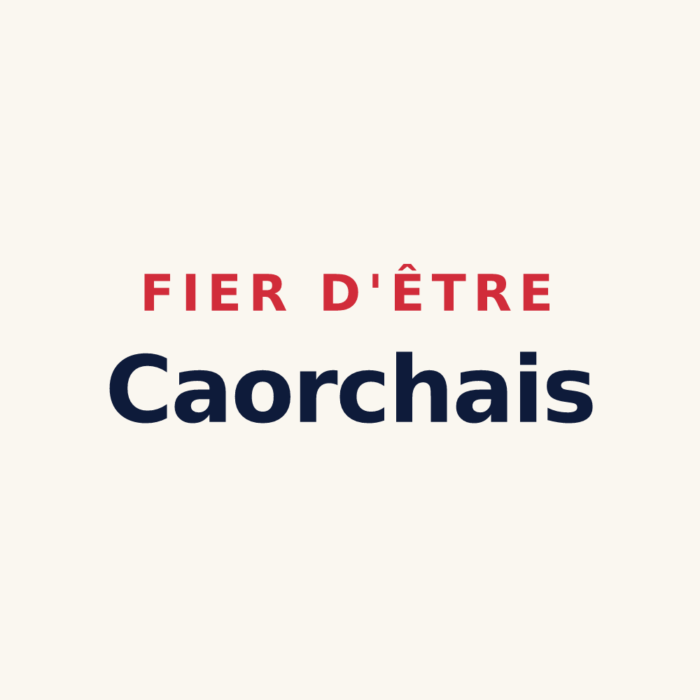 Tasse « Fier d'être Caorchais » — design pour Caorches-Saint-Nicolas