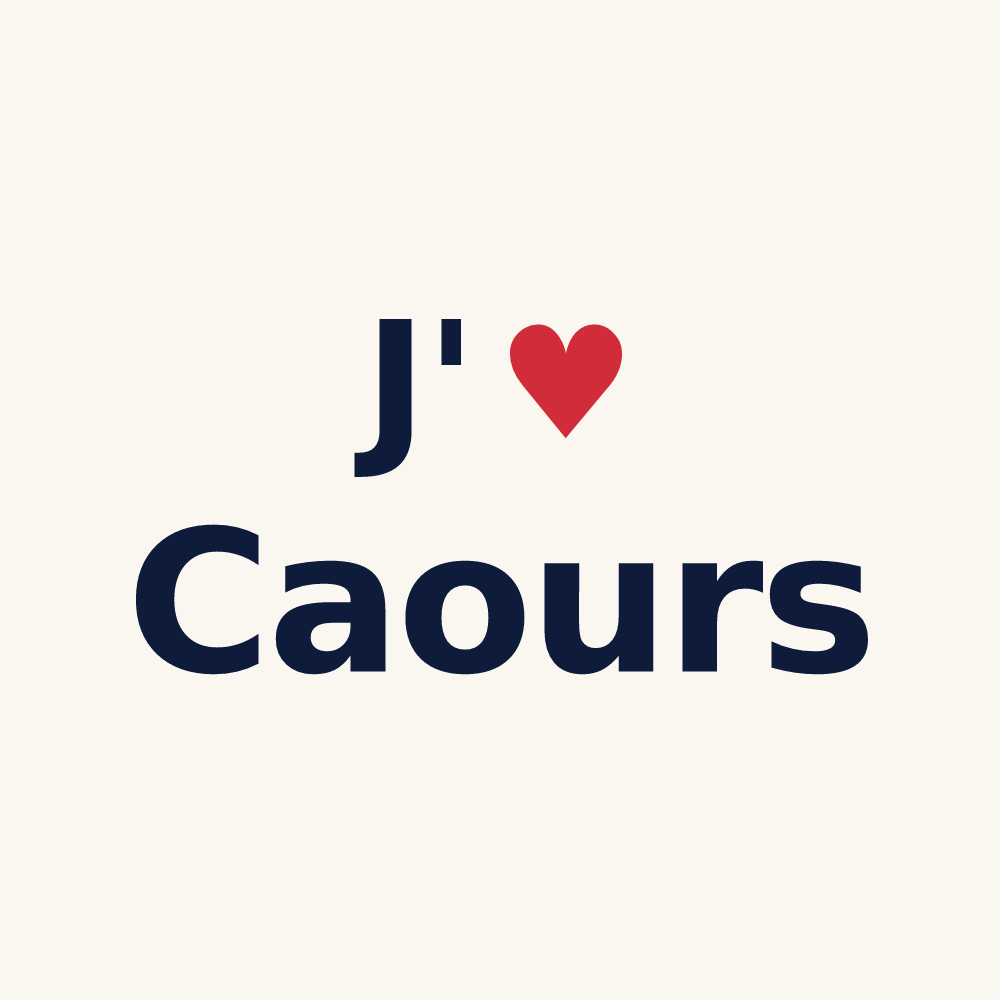 Tasse personnalisée Caours — design J'aime Caours