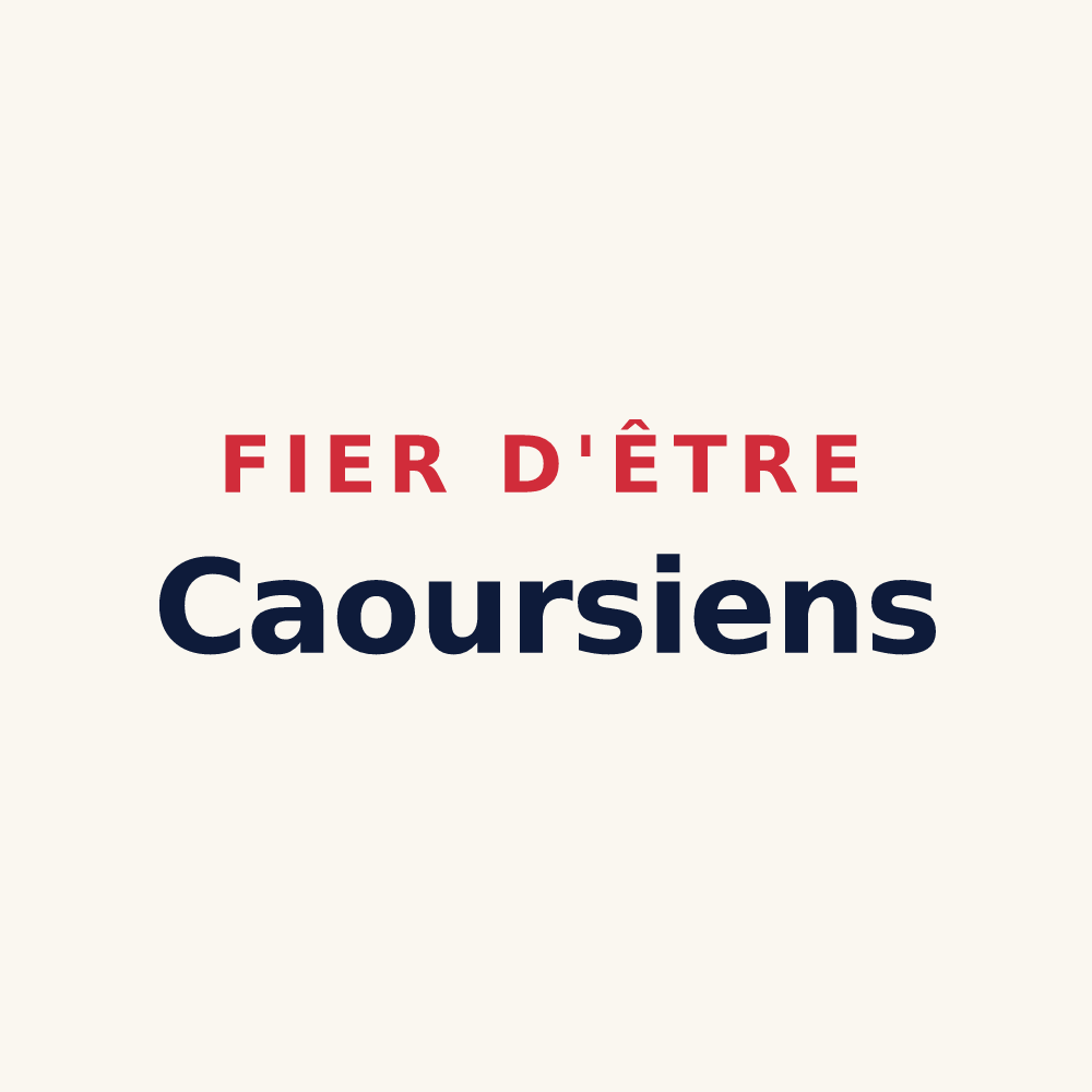 Tasse « Fier d'être Caoursiens » — design pour Caours