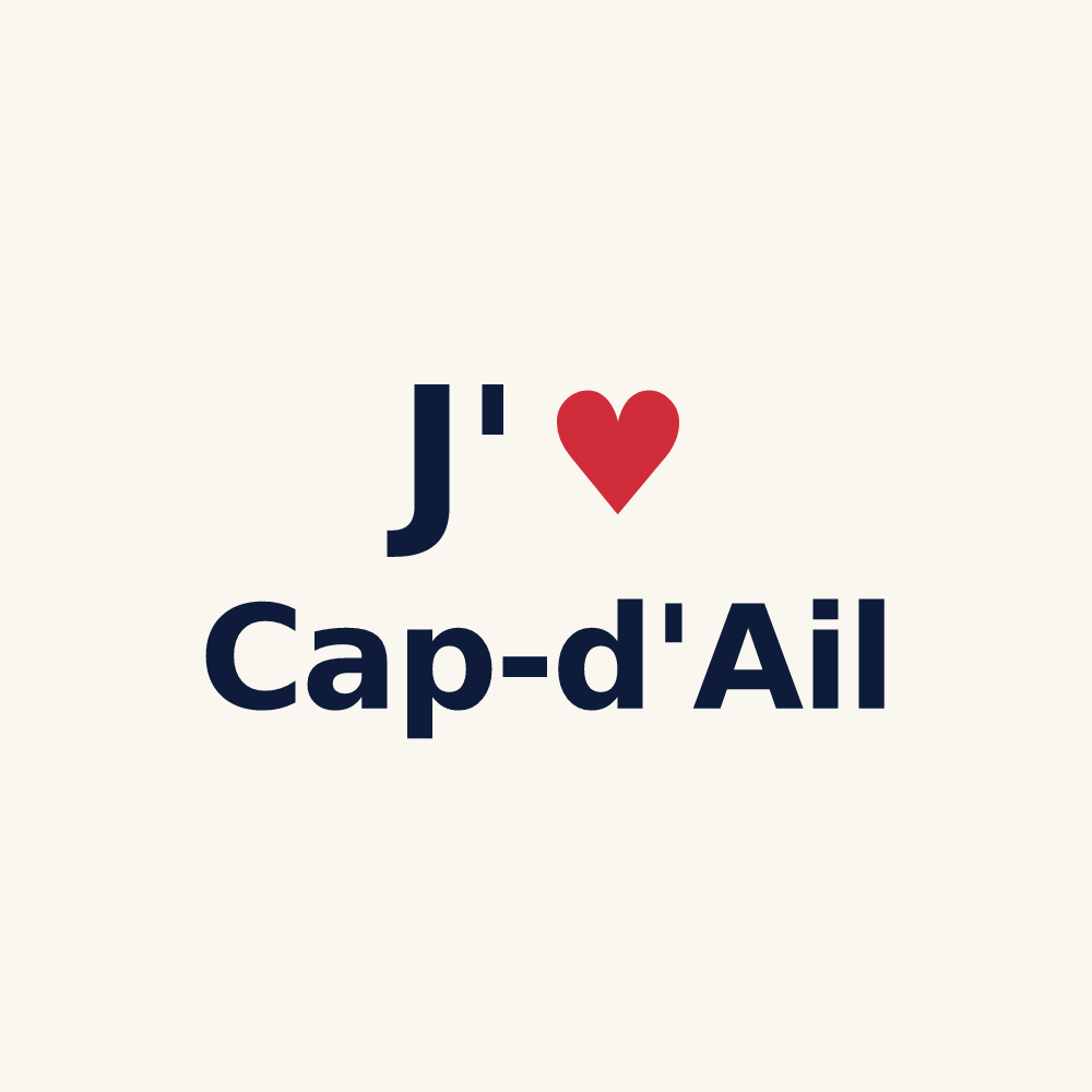 Tasse personnalisée Cap-d'Ail — design J'aime Cap-d'Ail