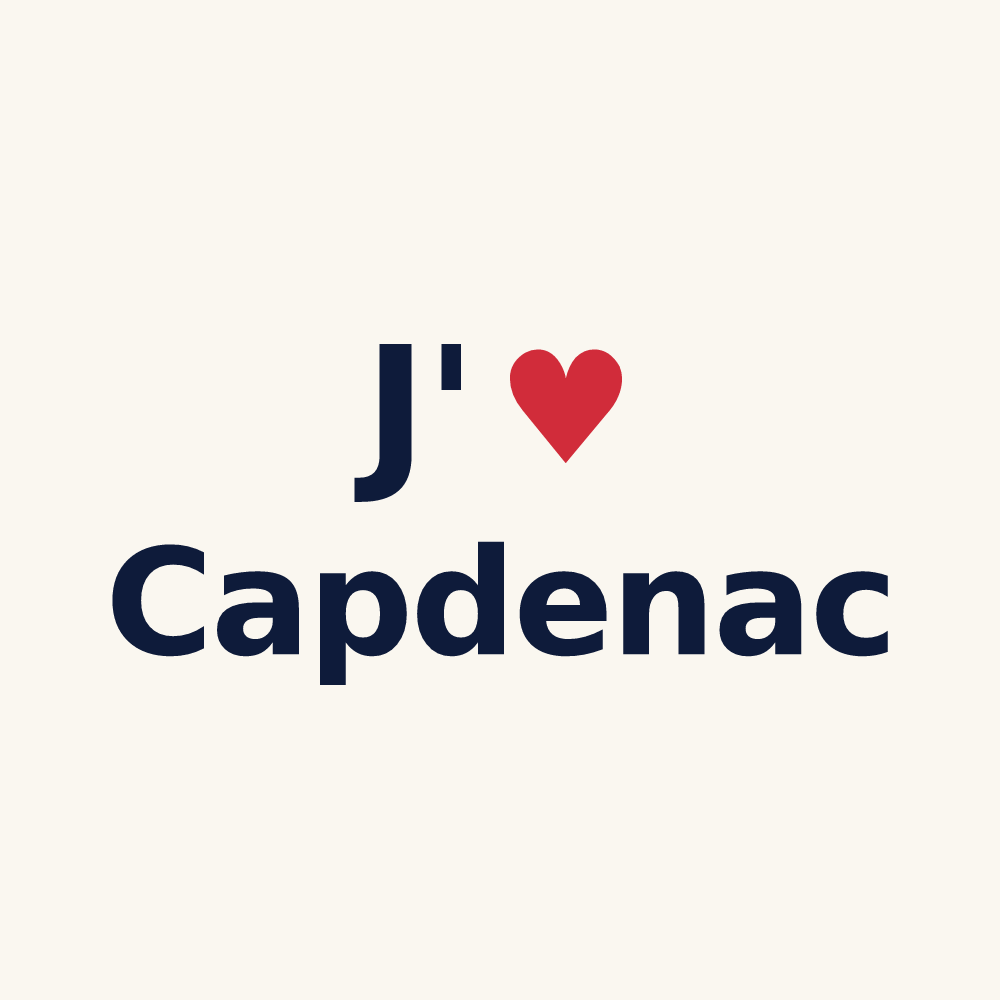 Tasse personnalisée Capdenac — design J'aime Capdenac