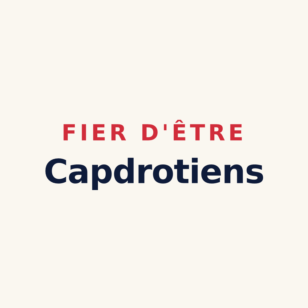 Tasse « Fier d'être Capdrotiens » — design pour Capdrot