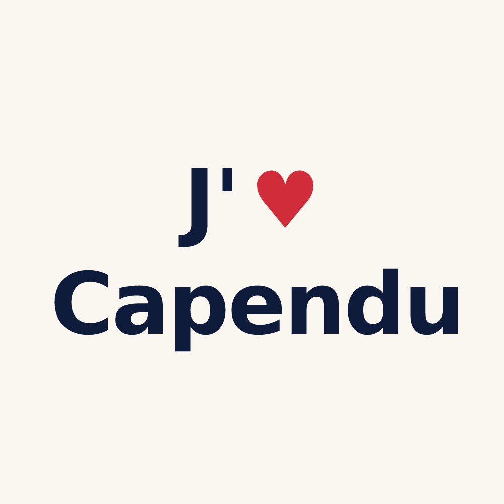 Tasse personnalisée Capendu — design J'aime Capendu