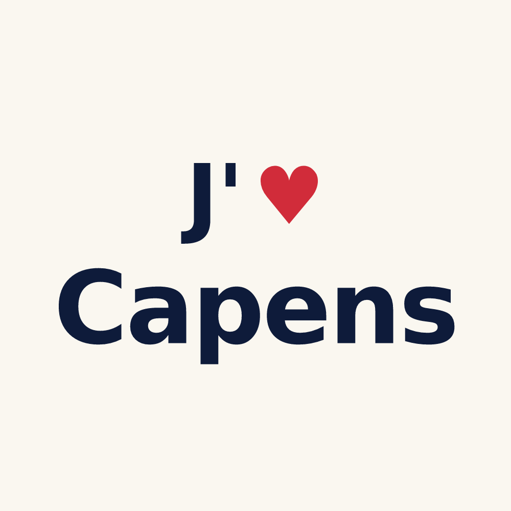 Tasse personnalisée Capens — design J'aime Capens