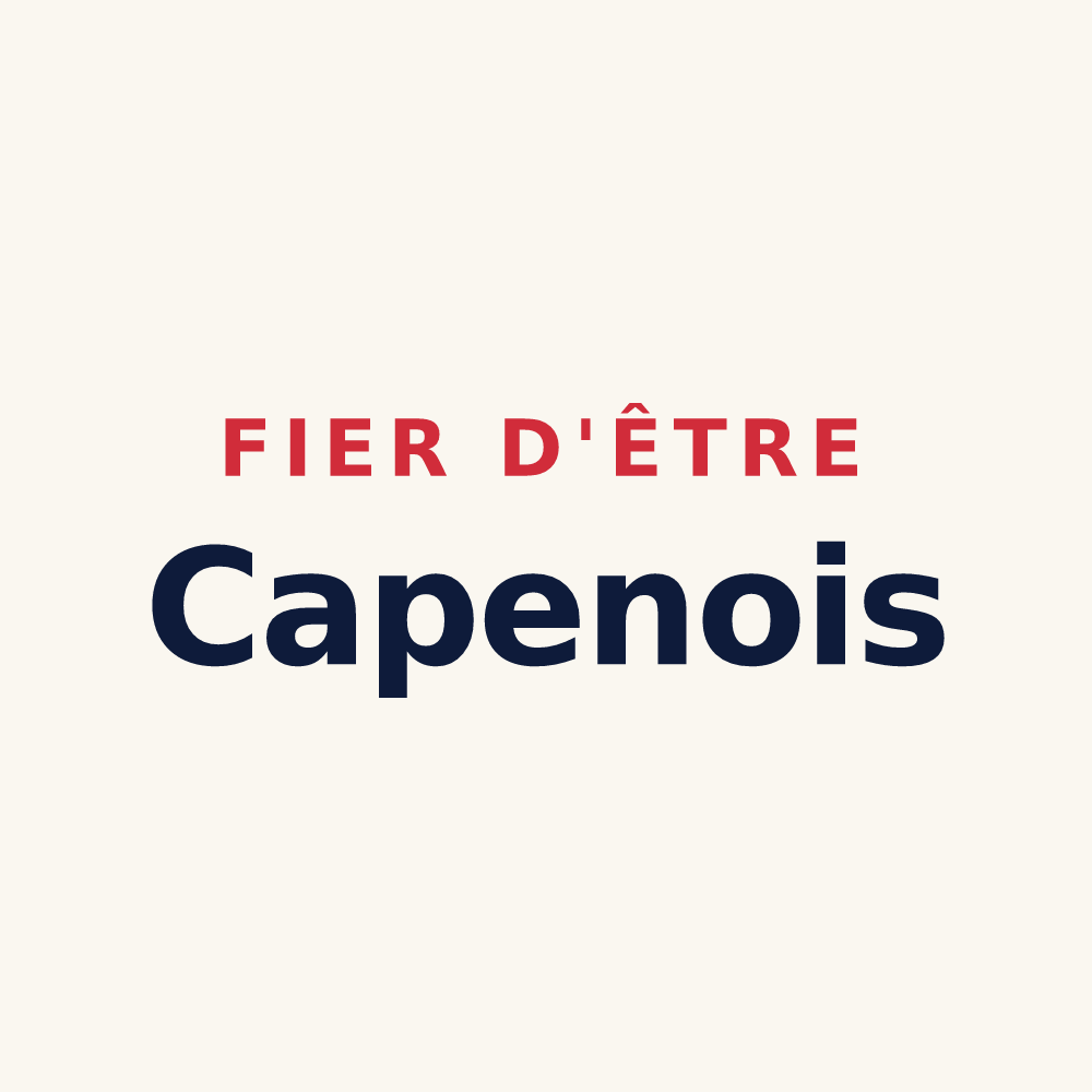 Tasse « Fier d'être Capenois » — design pour Capens