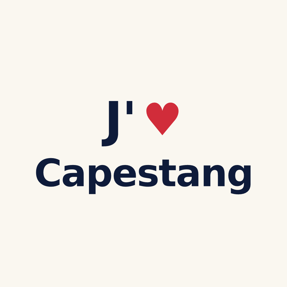 Tasse personnalisée Capestang — design J'aime Capestang