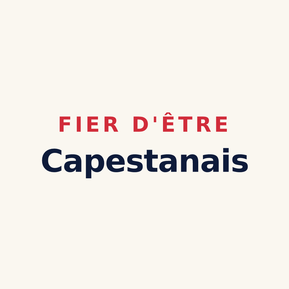 Tasse « Fier d'être Capestanais » — design pour Capestang