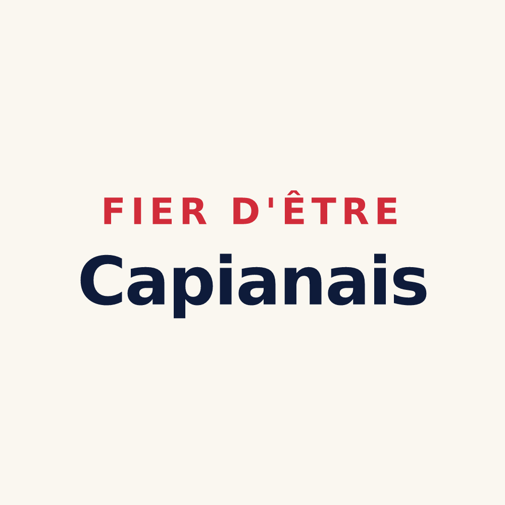 Tasse « Fier d'être Capianais » — design pour Capian