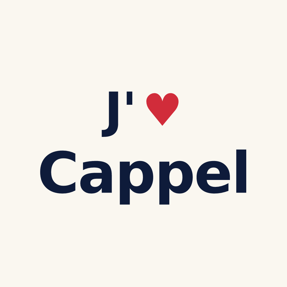 Tasse personnalisée Cappel — design J'aime Cappel