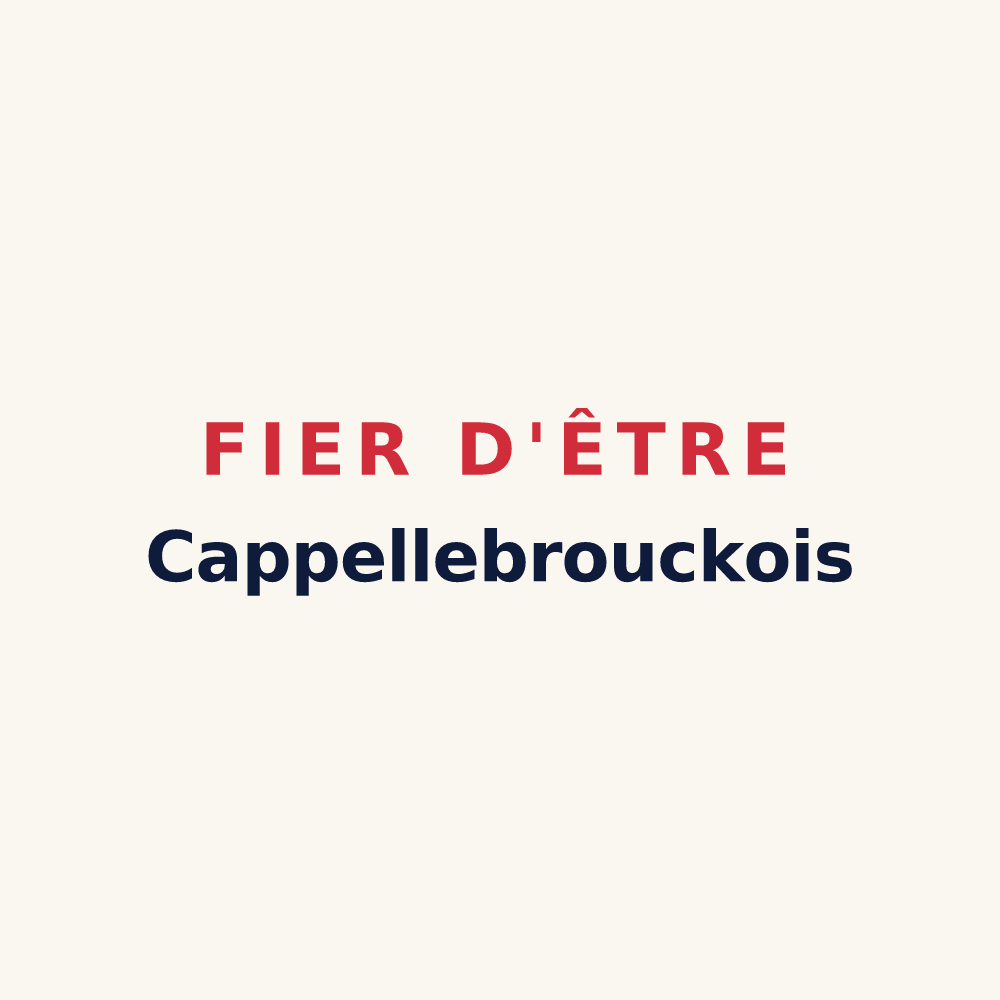 Tasse « Fier d'être Cappellebrouckois » — design pour Cappelle-Brouck