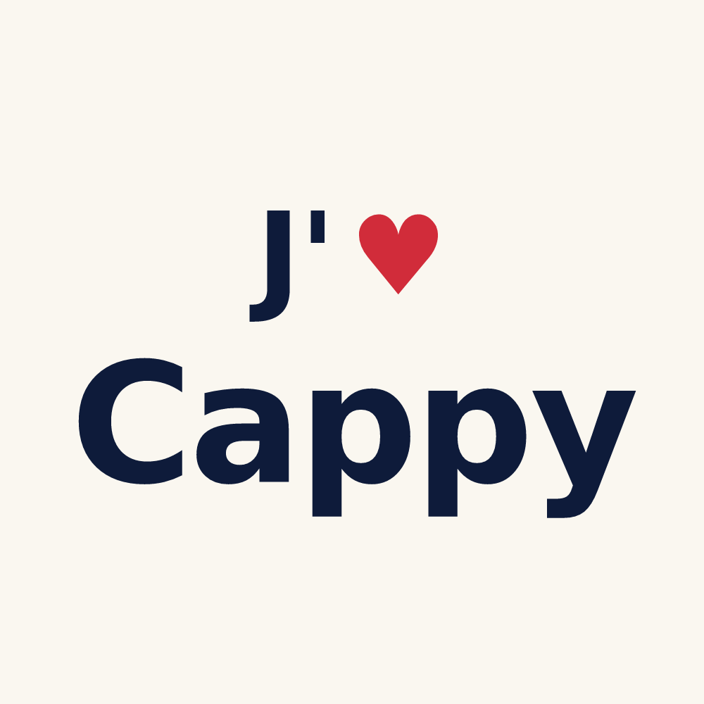 Tasse personnalisée Cappy — design « J'aime Cappy » imprimé sur la tasse