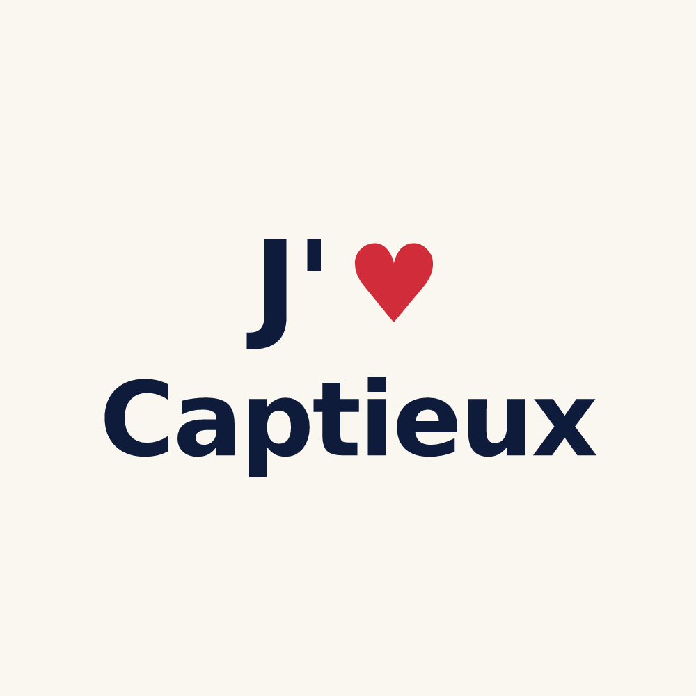 Tasse personnalisée Captieux — design J'aime Captieux