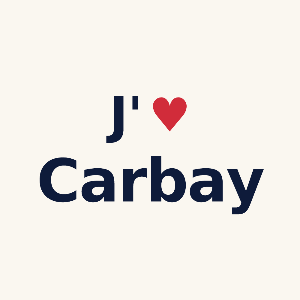 Tasse personnalisée Carbay — design J'aime Carbay