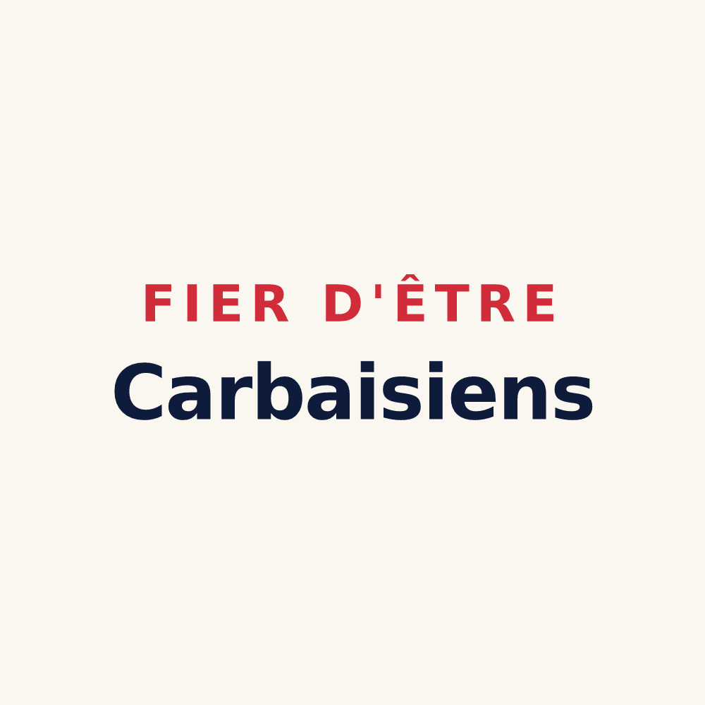 Tasse « Fier d'être Carbaisiens » — design pour Carbay