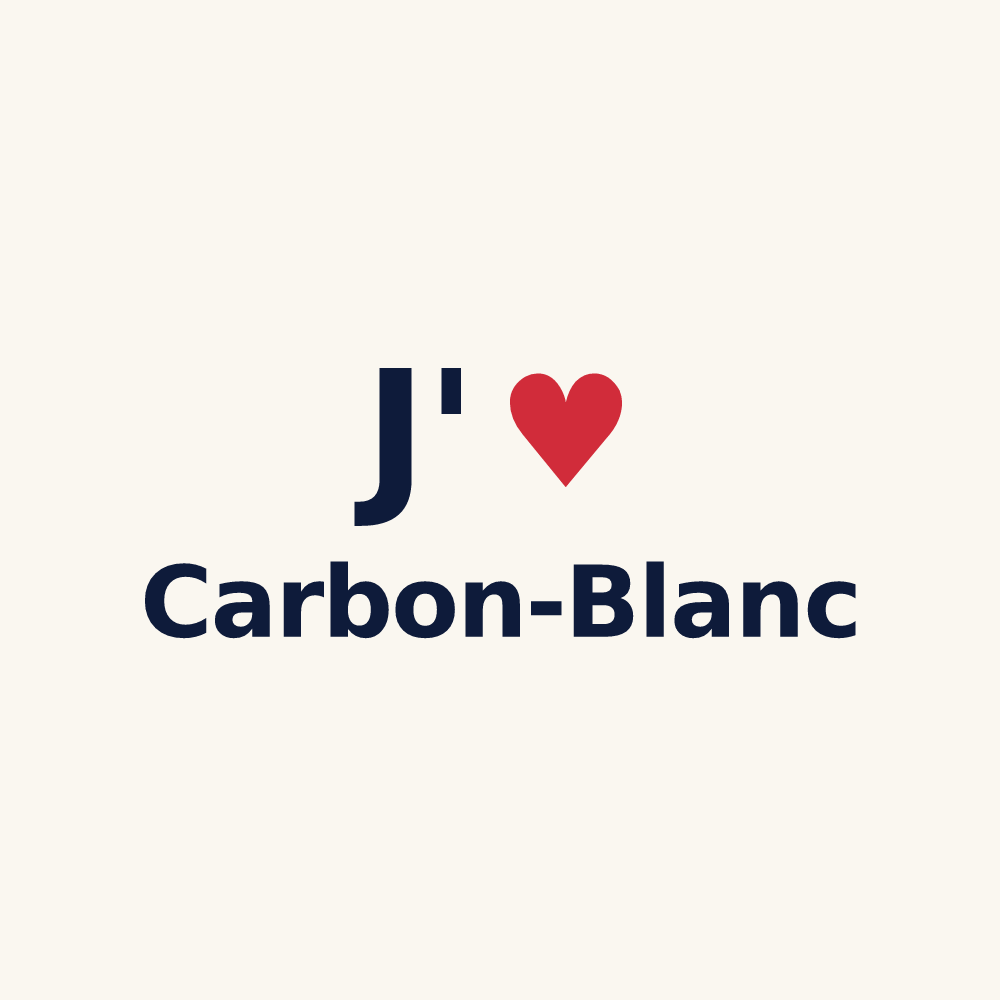 Tasse personnalisée Carbon-Blanc — design J'aime Carbon-Blanc