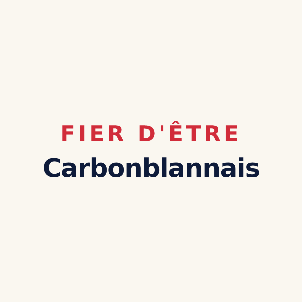 Tasse « Fier d'être Carbonblannais » — design pour Carbon-Blanc