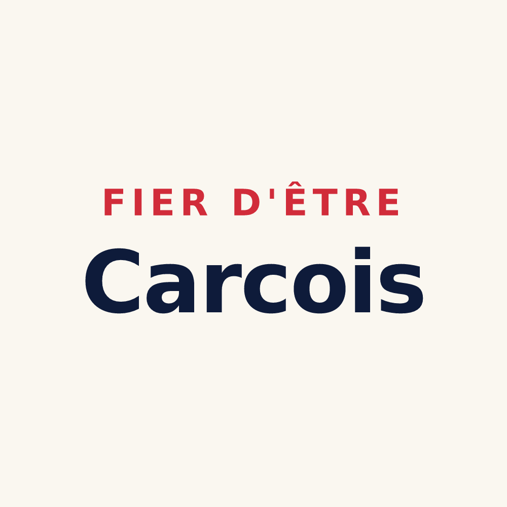 Tasse « Fier d'être Carcois » — design pour Carcagny