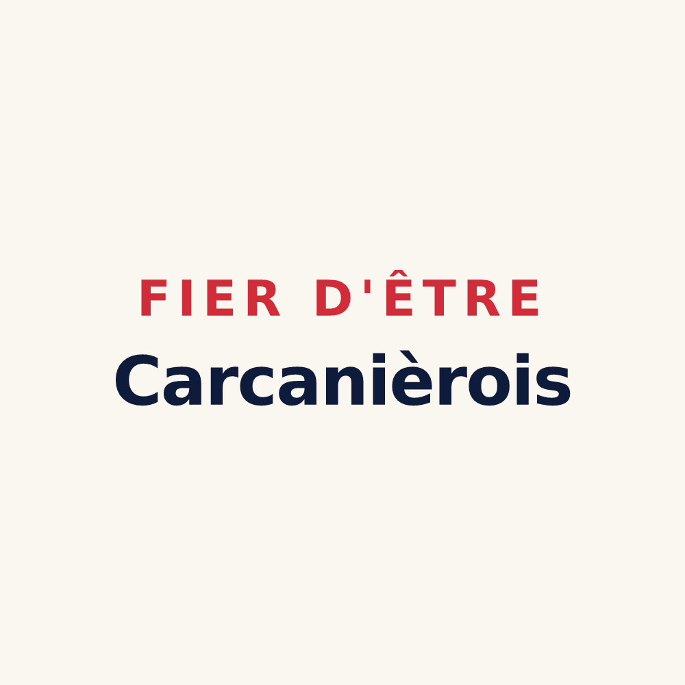 Tasse « Fier d'être Carcanièrois » — design pour Carcanières