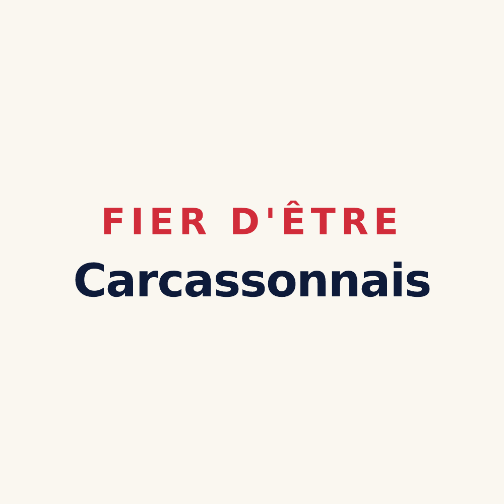 Tasse « Fier d'être Carcassonnais » — design pour Carcassonne