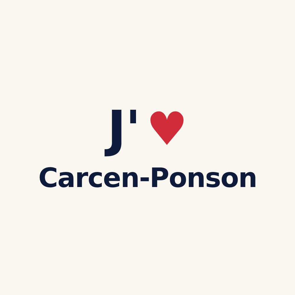 Tasse personnalisée Carcen-Ponson — design J'aime Carcen-Ponson
