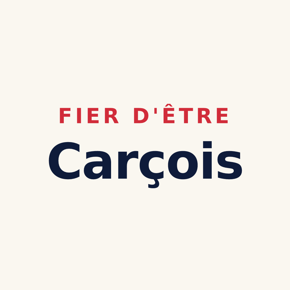 Tasse « Fier d'être Carçois » — design pour Carcès