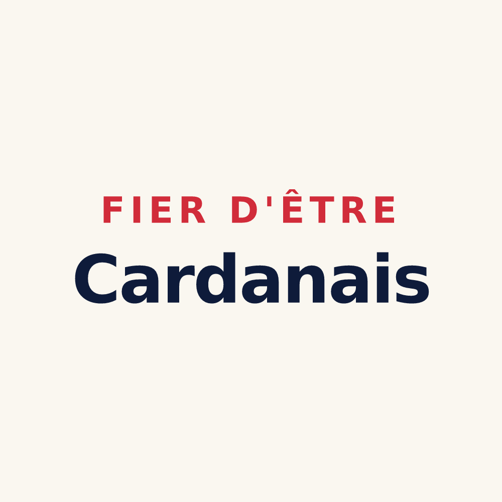Tasse « Fier d'être Cardanais » — design pour Cardan