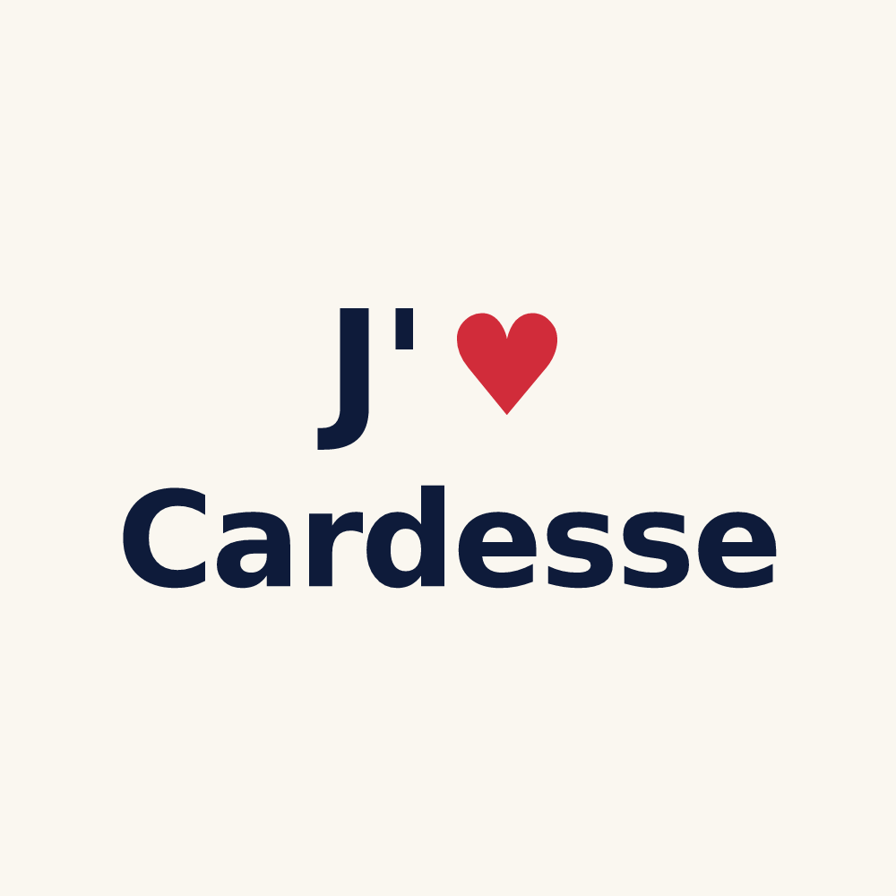 Tasse personnalisée Cardesse — design J'aime Cardesse