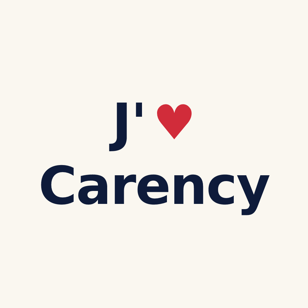 Tasse personnalisée Carency — design J'aime Carency