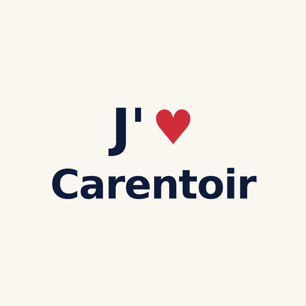 Tasse personnalisée Carentoir — design J'aime Carentoir