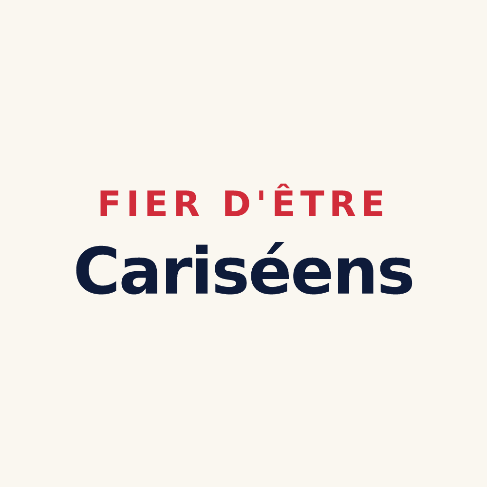 Tasse « Fier d'être Cariséens » — design pour Carisey