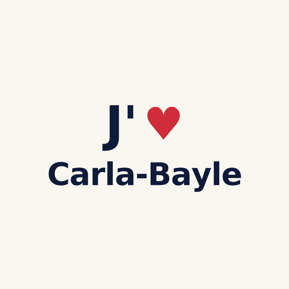 Tasse personnalisée Carla-Bayle — design J'aime Carla-Bayle
