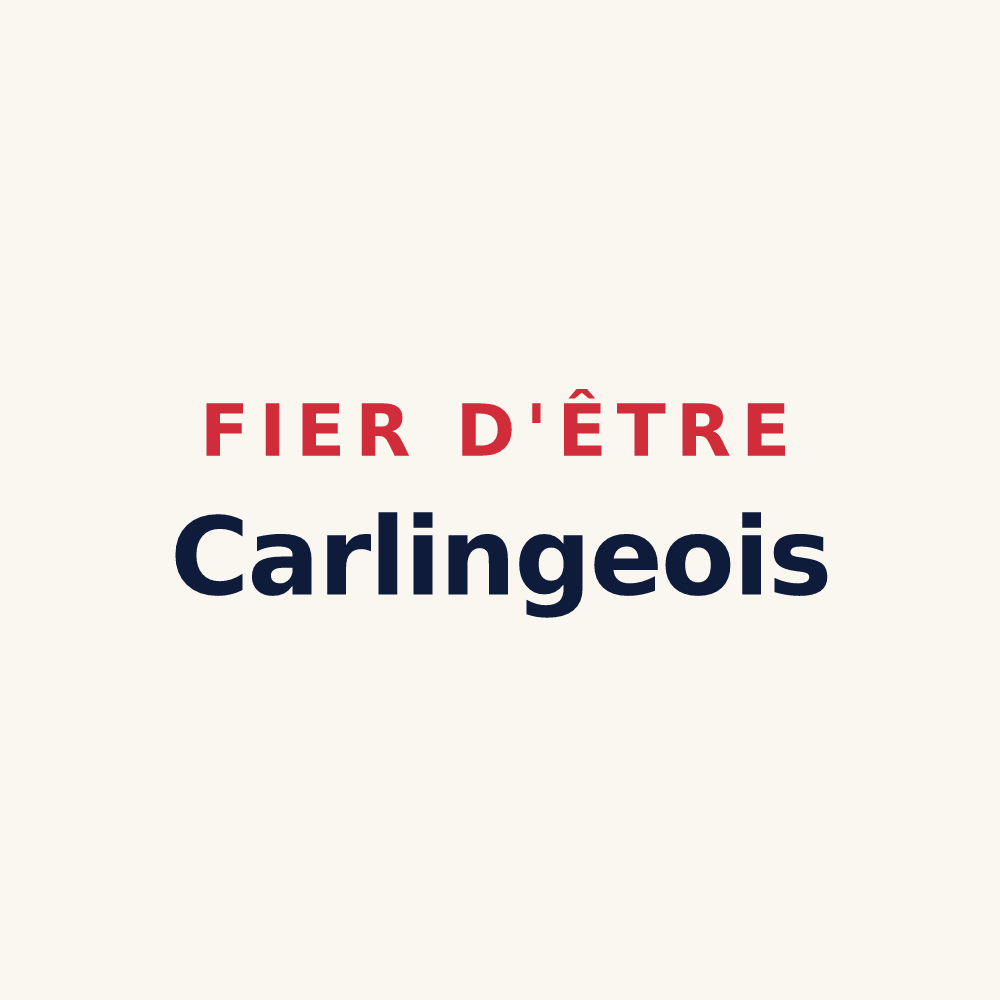 Tasse « Fier d'être Carlingeois » — design pour Carling