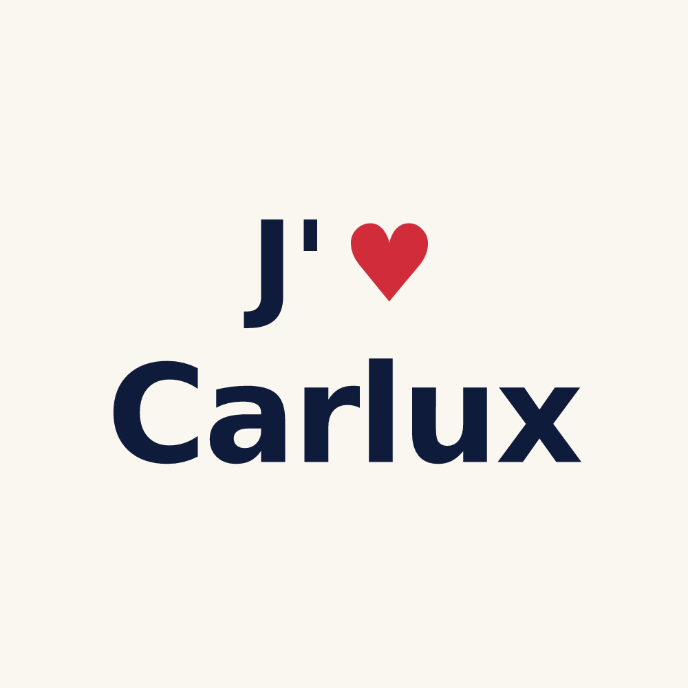Tasse personnalisée Carlux — design J'aime Carlux