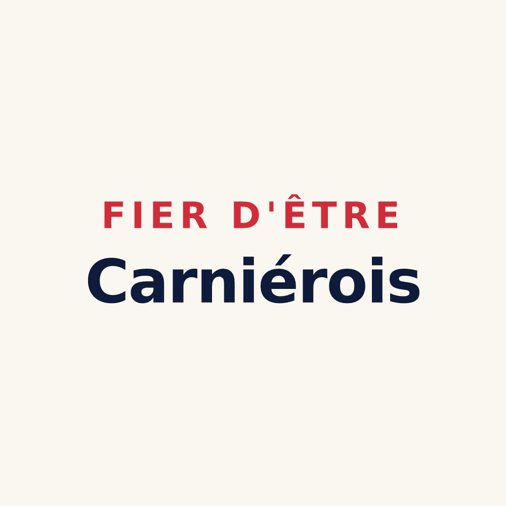 Tasse « Fier d'être Carniérois » — design pour Carnières