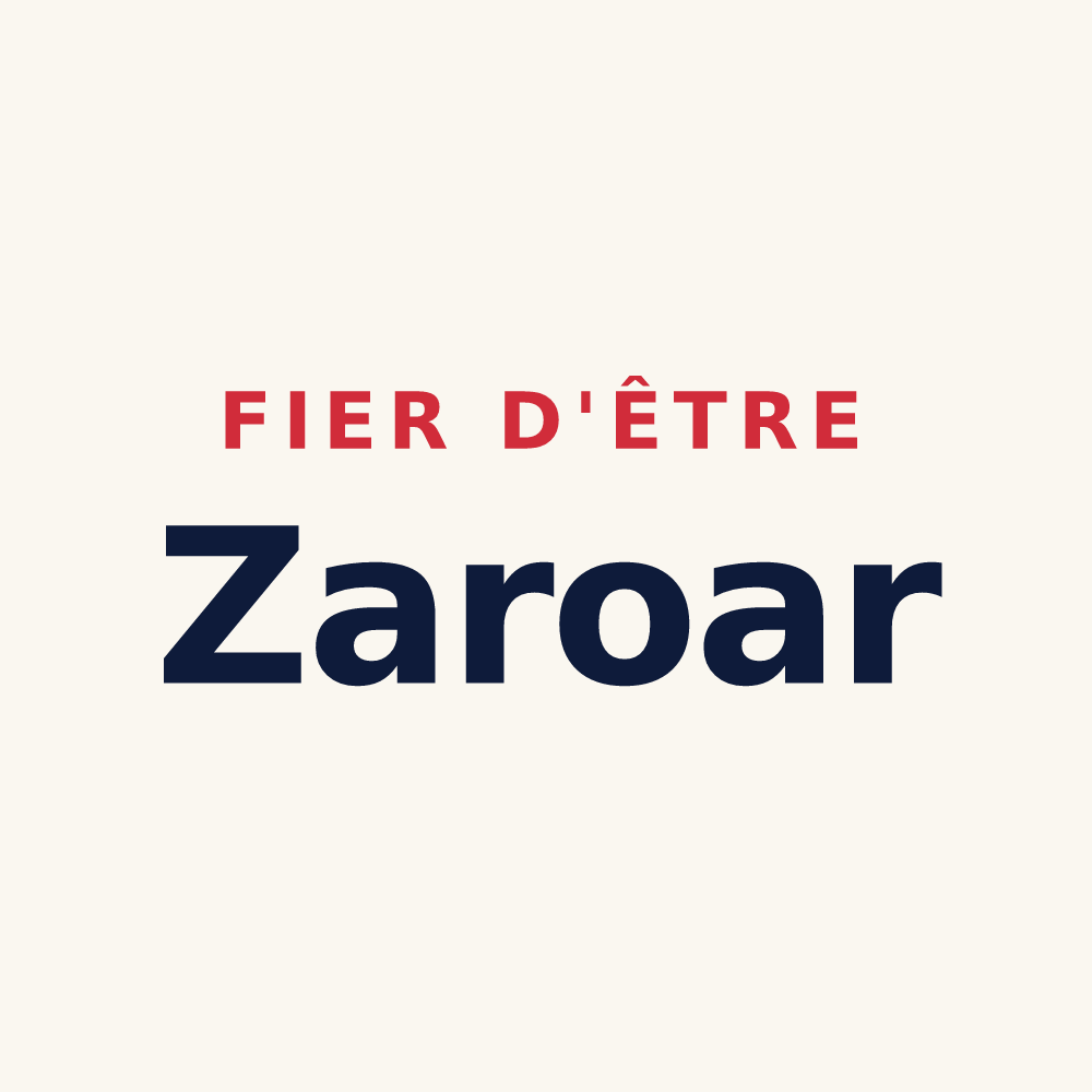 Tasse « Fier d'être Zaroar » — design pour Caro