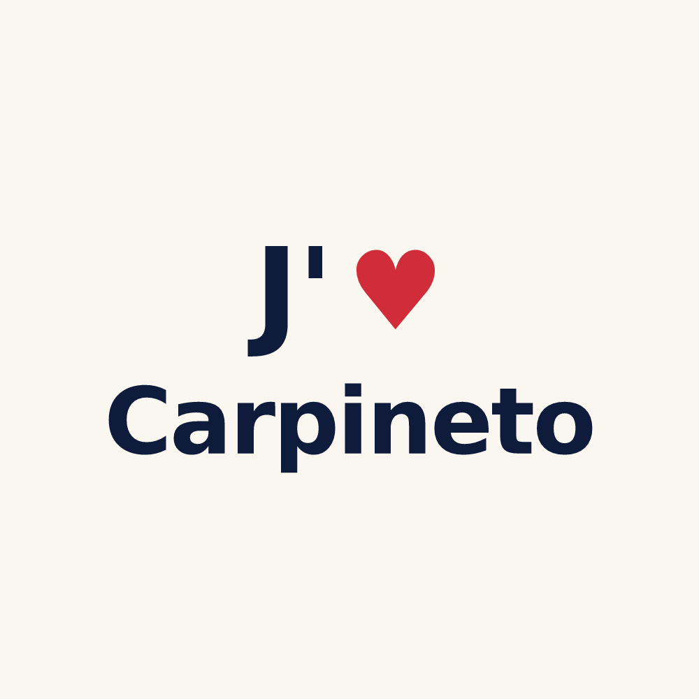 Tasse personnalisée Carpineto — design J'aime Carpineto