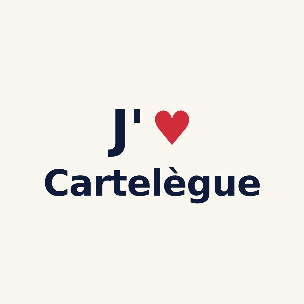 Tasse personnalisée Cartelègue — design J'aime Cartelègue