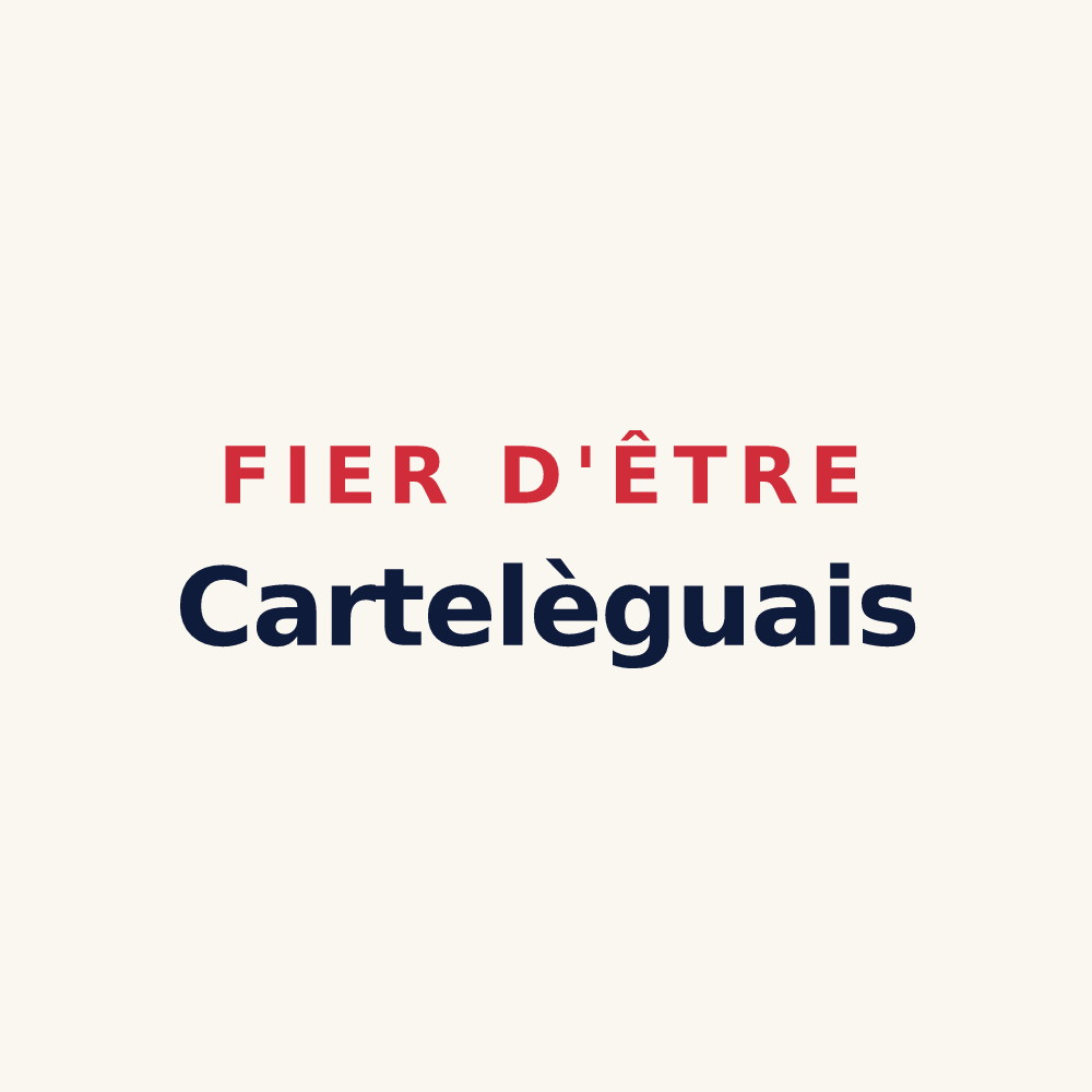 Tasse « Fier d'être Cartelèguais » — design pour Cartelègue